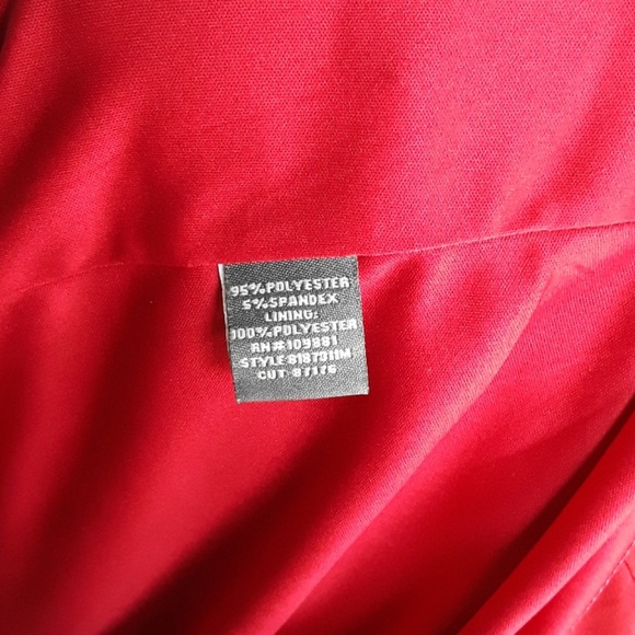 RED DRESS RUN !!!  Donna Ricco Red Ruffled Dress - Picture 7 of 7